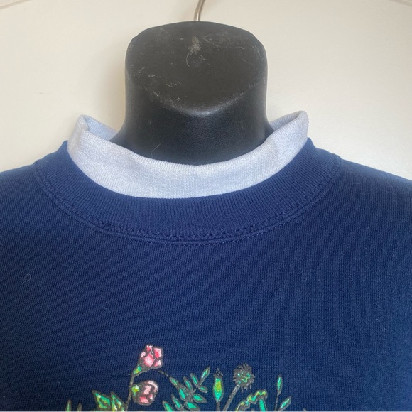 Vintage 90’s Gopher Sport Floral Crewneck Pullover Sweatshirt - Picture 5 of 11